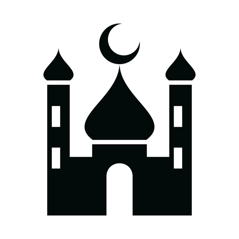 vektor moské moslem ikon vektor illustration