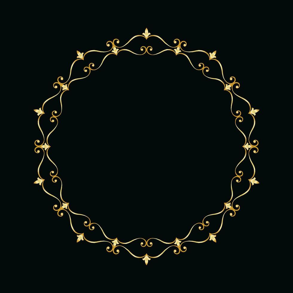 Vektor elegant Hintergrund mit ein dekorativ Gold Rahmen