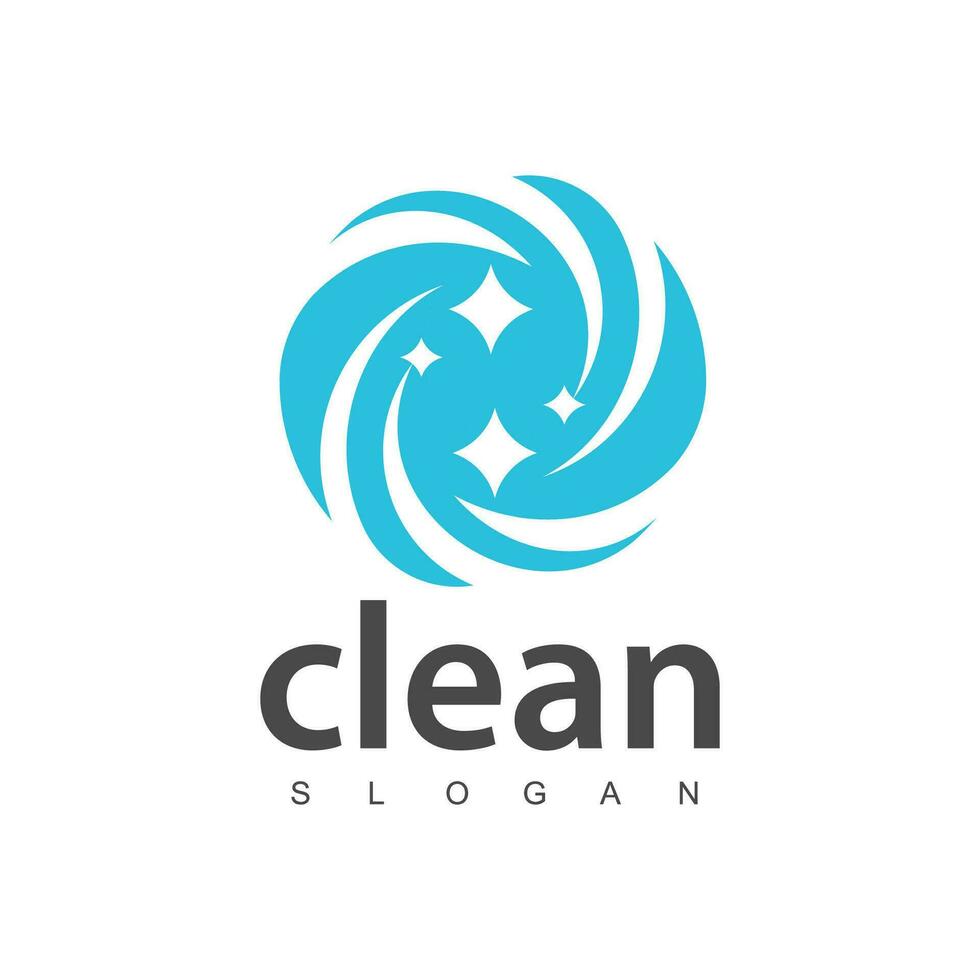 waschen, Wäscherei, Reinigung Unternehmen abstrakt Geschäft Logo. funkeln Stern, Hauswirtschaft, scheinen, Reiniger Symbol. vektor