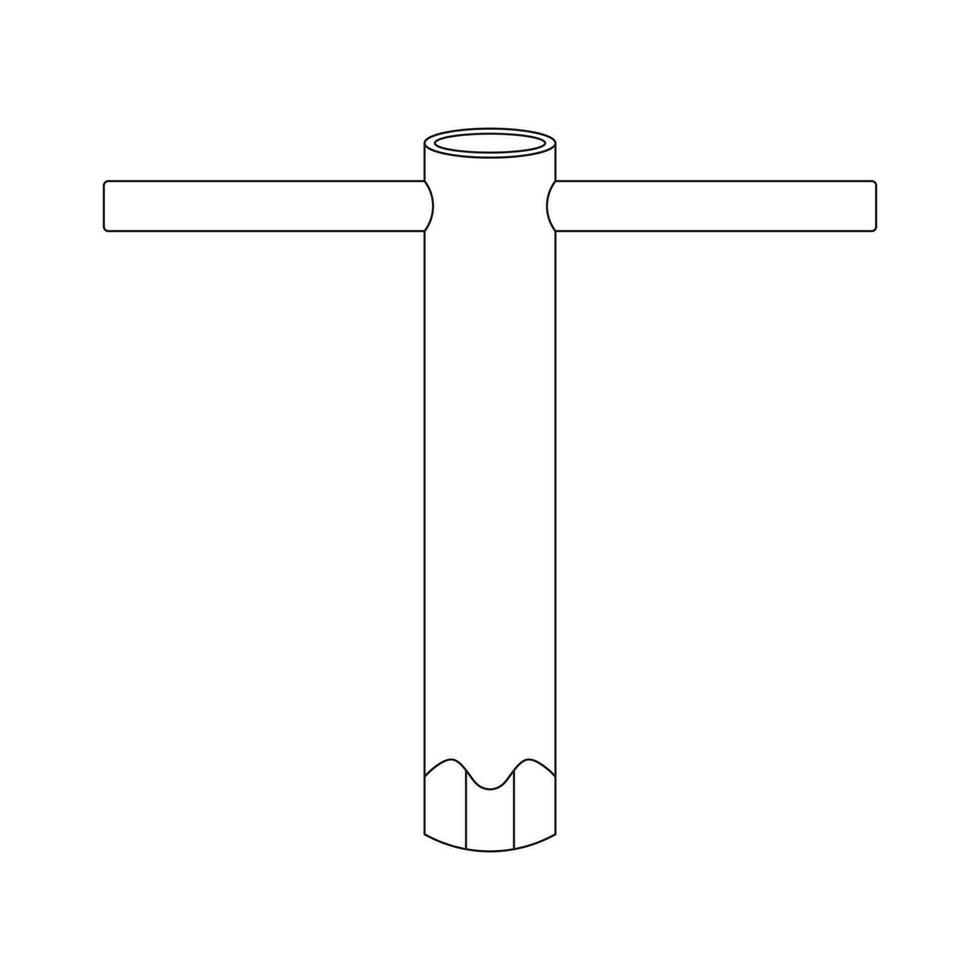 Hand gezeichnet Kinder Zeichnung Karikatur Vektor Illustration Funke Stecker Schlüssel Symbol isoliert auf Weiß Hintergrund