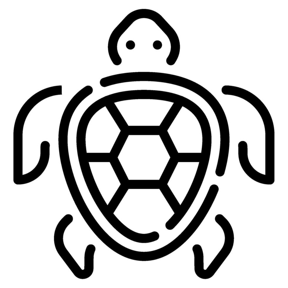 sköldpadda ikon illustration för webb, app, infografik, etc vektor
