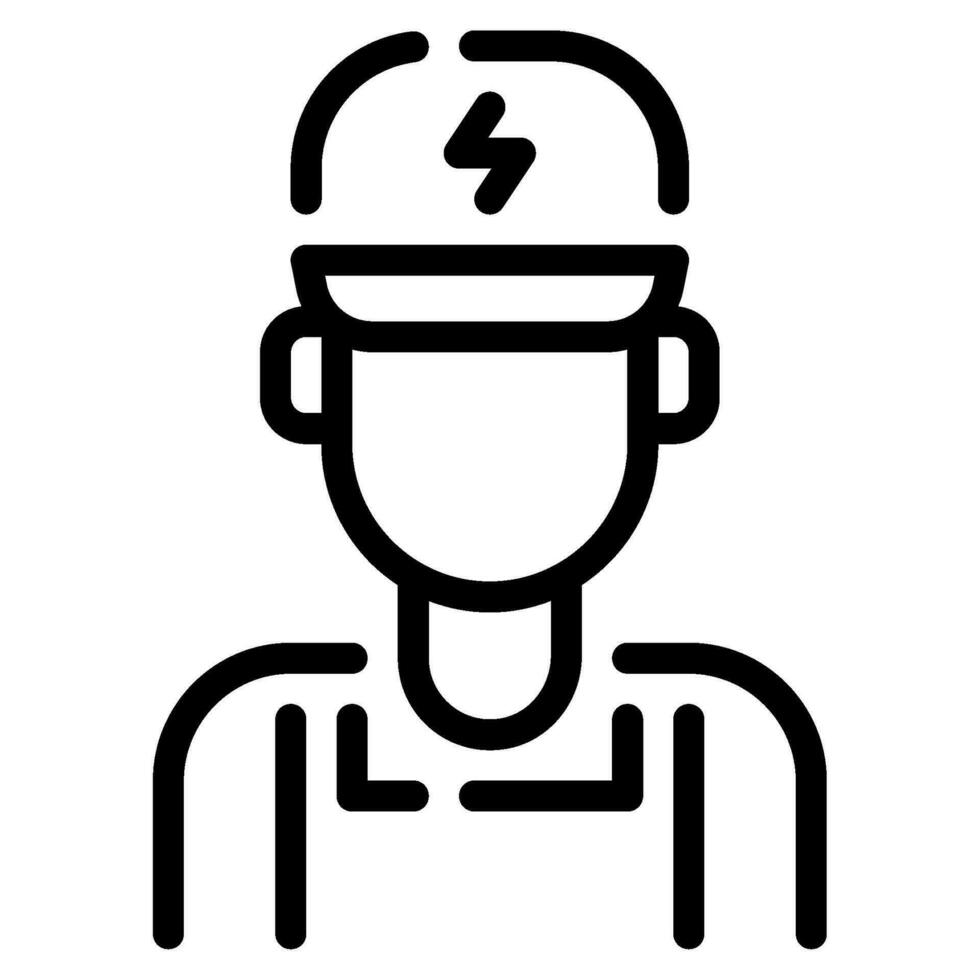 Elektriker Symbol Illustration zum Netz, Anwendung, Infografik, usw vektor