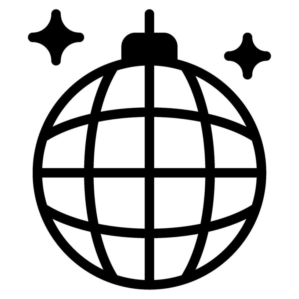 Disko Ball Symbol Illustration zum Netz, Anwendung, Infografik, usw vektor