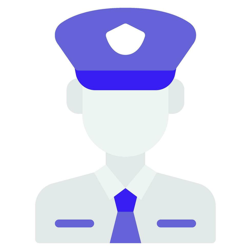 polis ikon illustration för webb, app, infografik, etc vektor