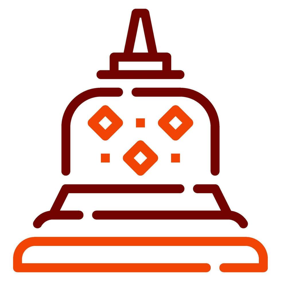 Borobudur Symbol Illustration zum Netz, Anwendung, Infografik, usw vektor