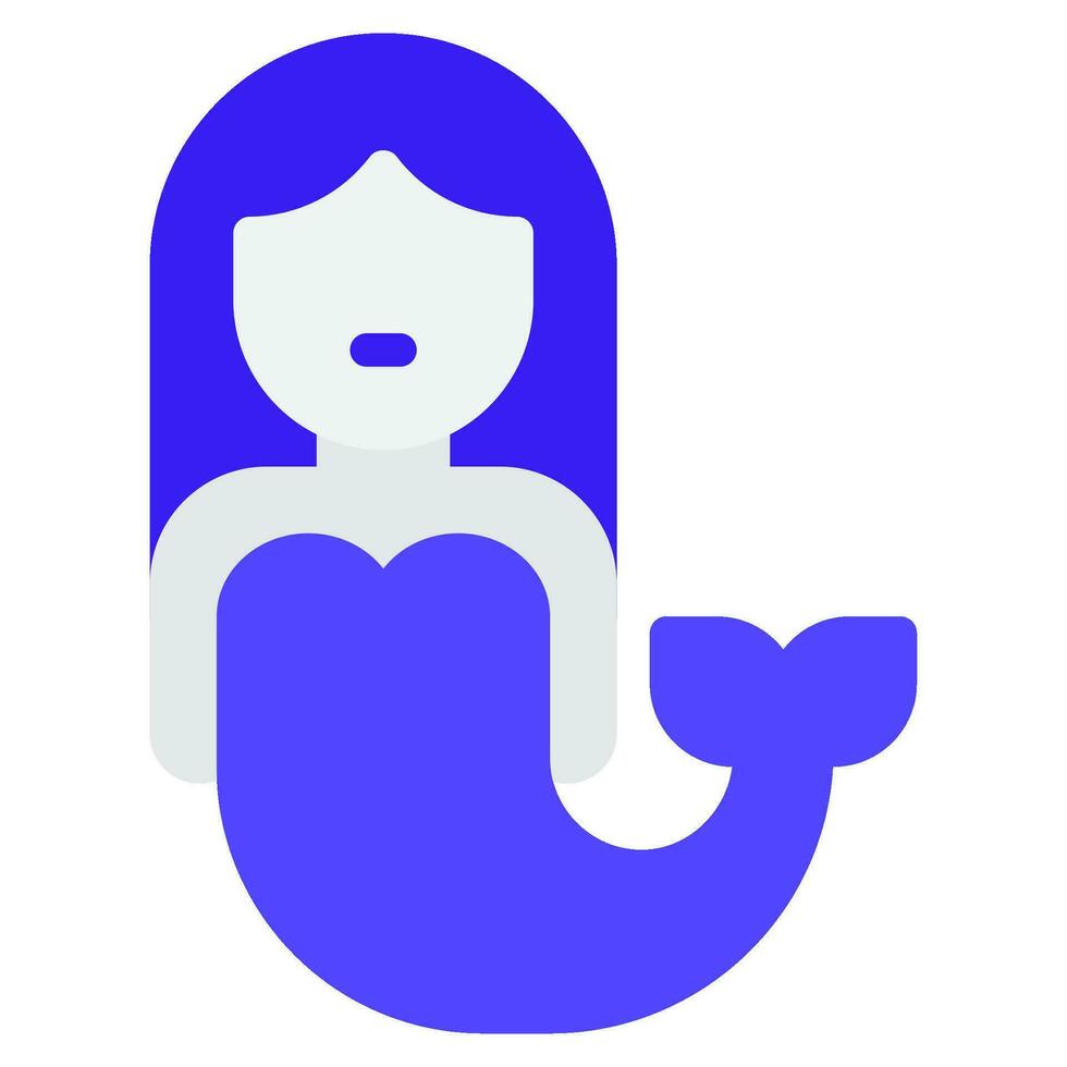 Meerjungfrau Symbol Illustration zum Netz, Anwendung, Infografik, usw vektor