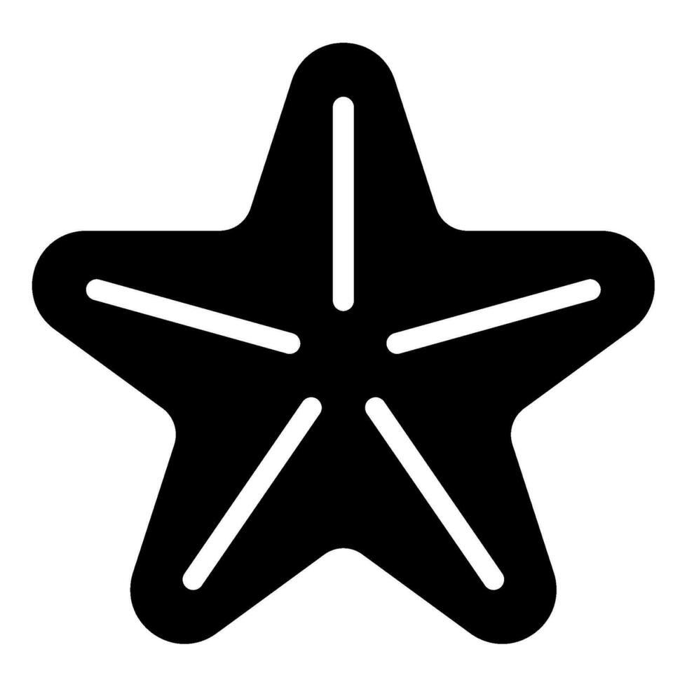 Seestern Symbol Illustration zum Netz, Anwendung, Infografik, usw vektor