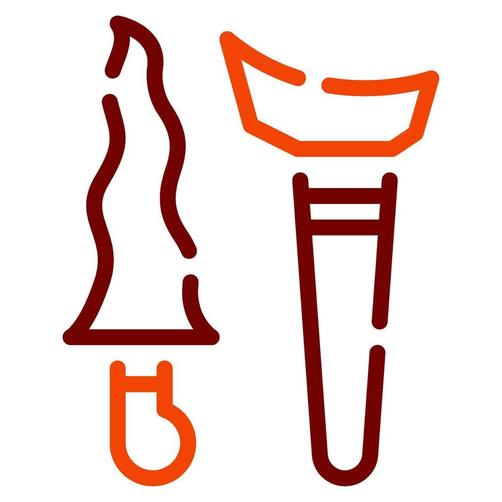 keris Symbol Illustration zum Netz, Anwendung, Infografik, usw vektor