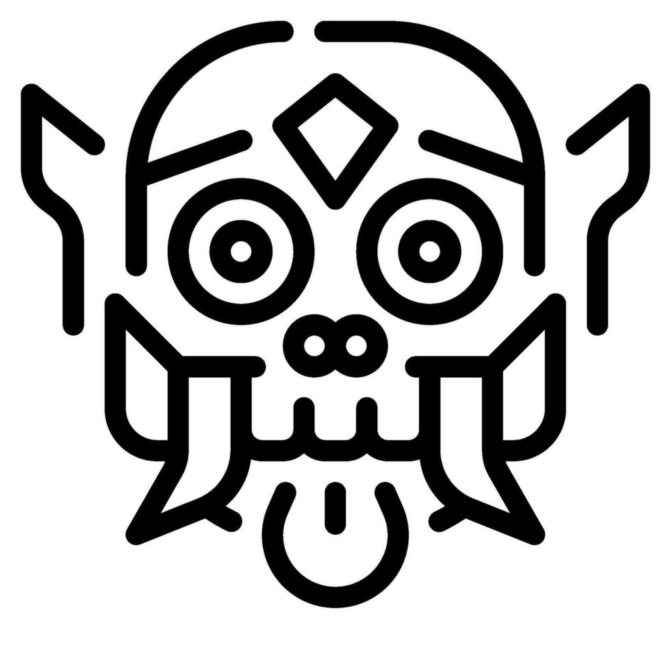 Barong Symbol Illustration zum Netz, Anwendung, Infografik, usw vektor