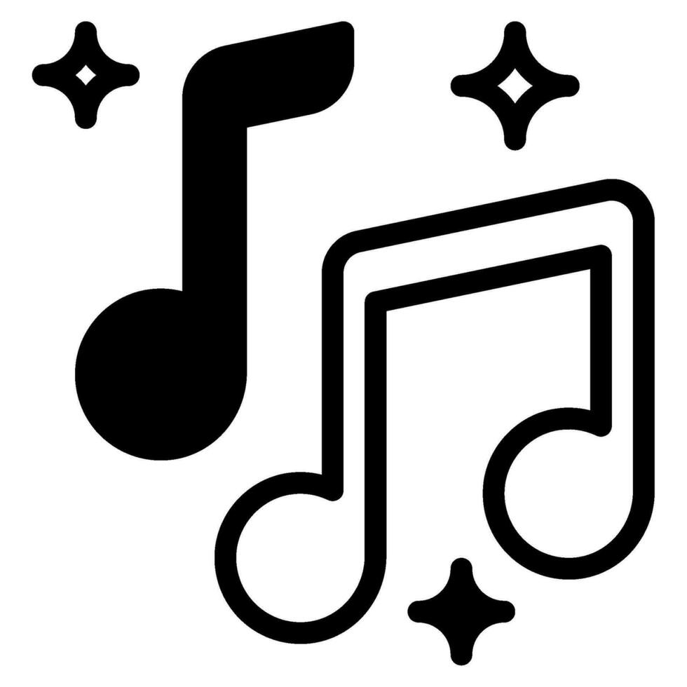 musik ikon illustration för webb, app, infografik, etc vektor