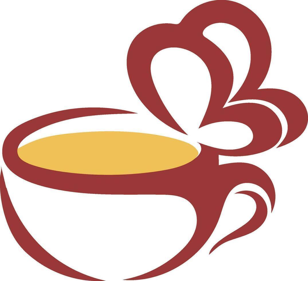 kaffe kopp logotyp mall i en modern minimalistisk stil vektor
