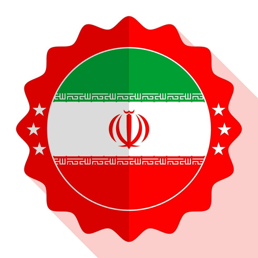 iran kvalitet emblem, märka, tecken, knapp. vektor illustration.