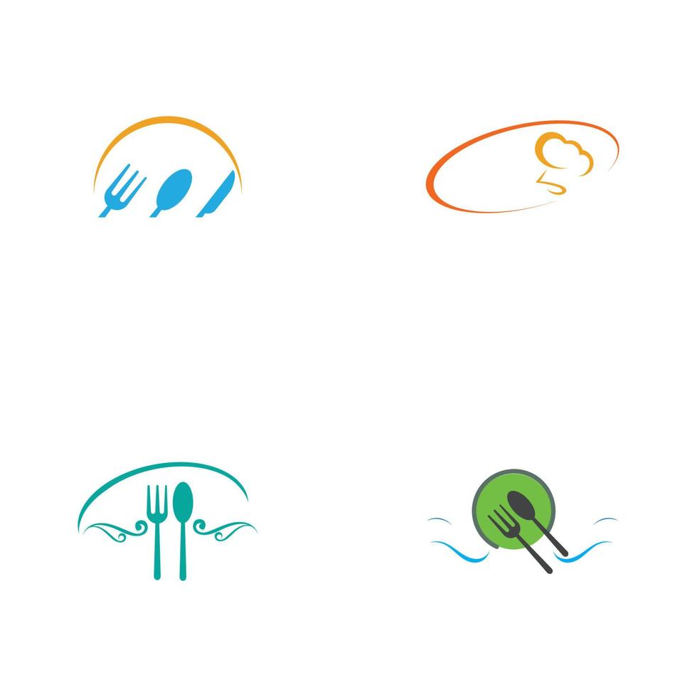 restaurang logotyp vektor illustration formgivningsmall