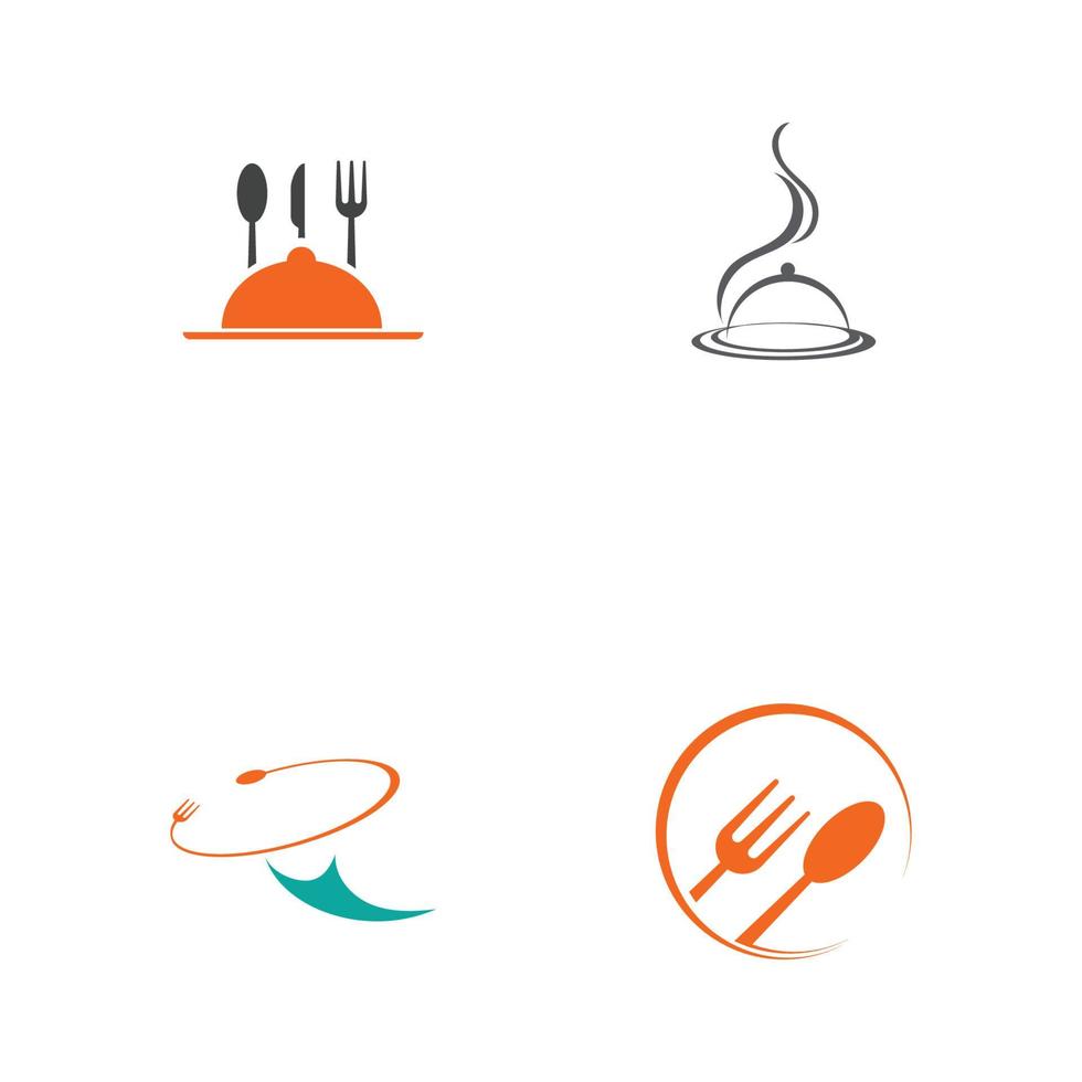 Restaurant-Logo-Vektor-Illustration-Design-Vorlage vektor