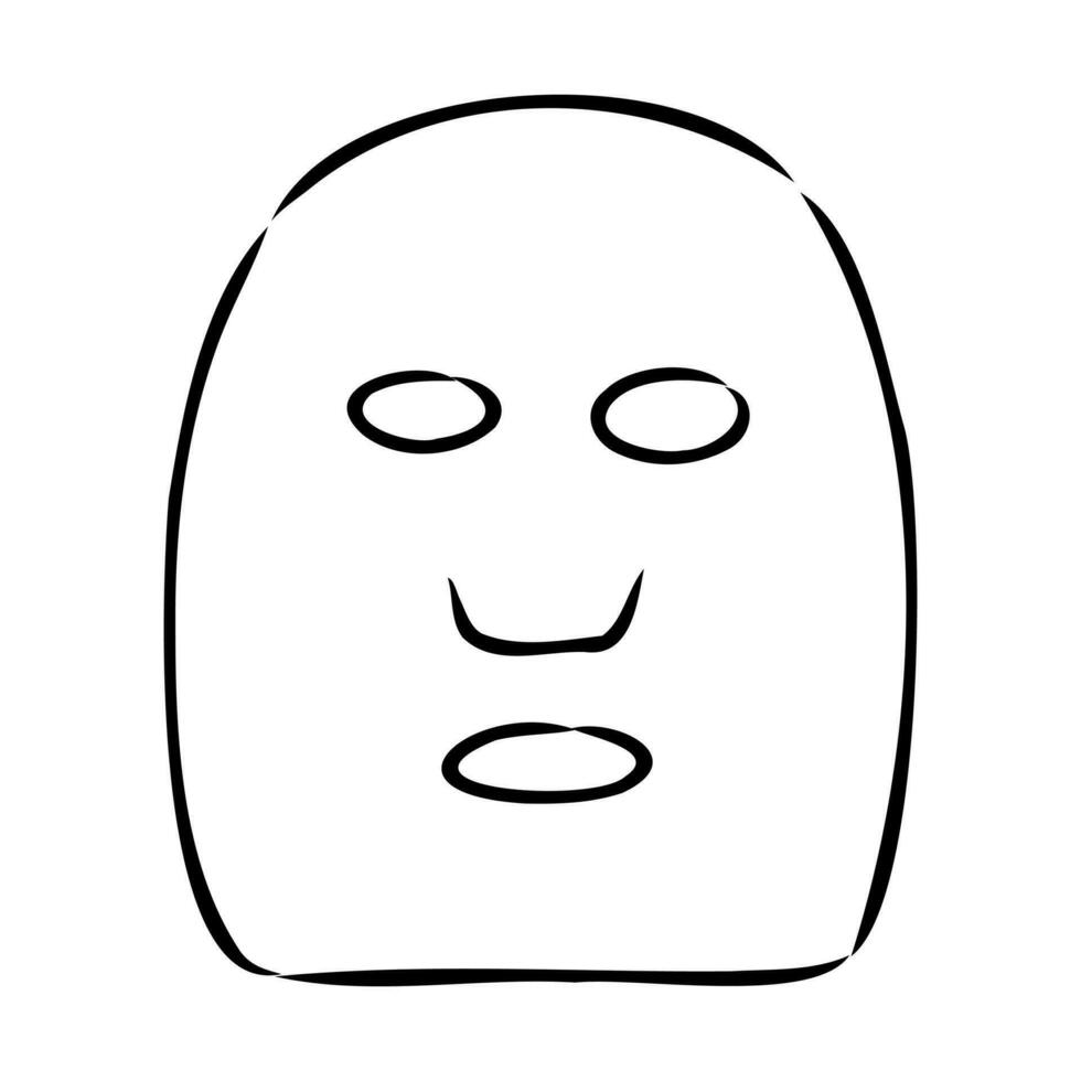 Gesicht Maske Vektor skizzieren