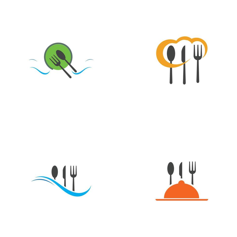 Restaurant-Logo-Vektor-Illustration-Design-Vorlage vektor