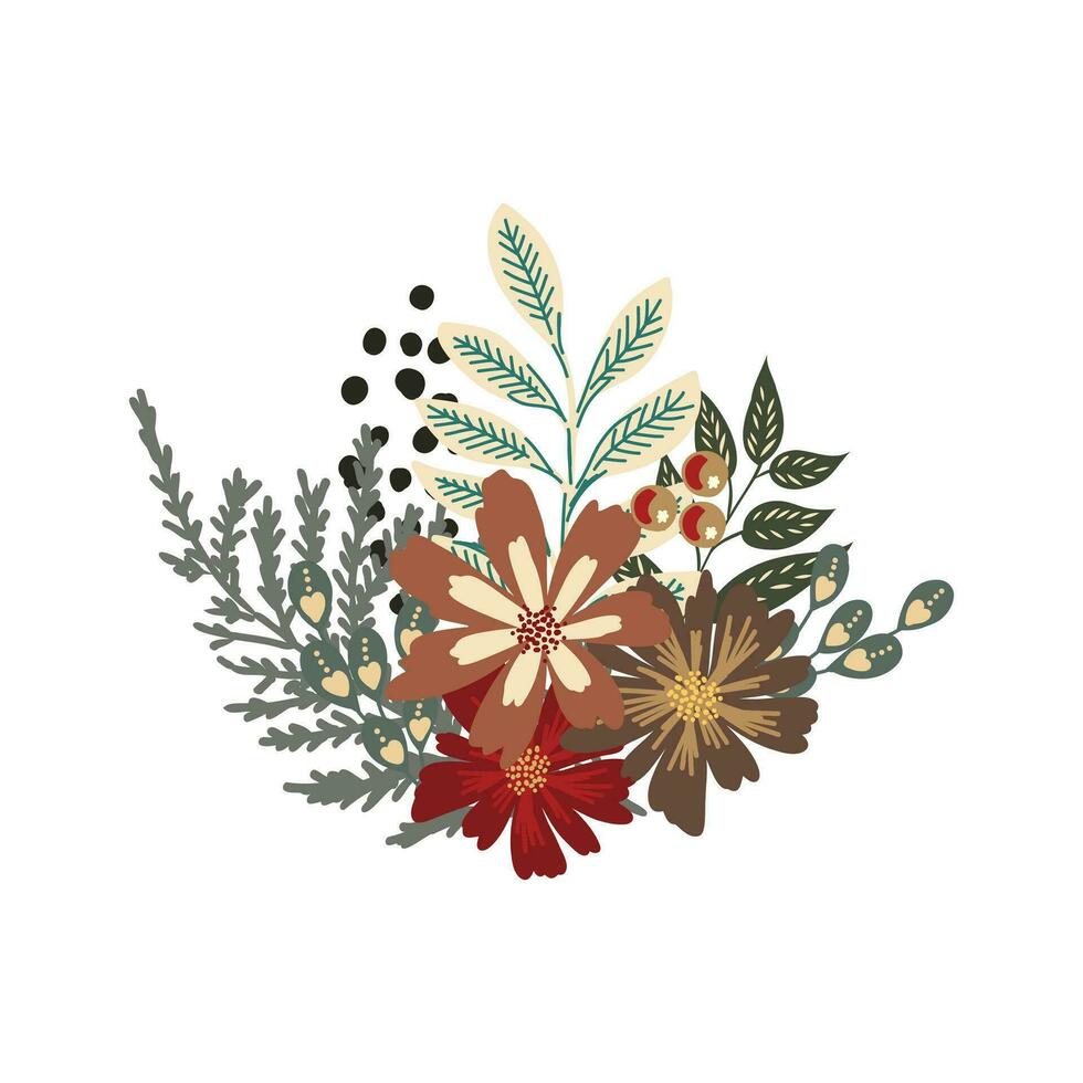 dekorative Blumenvektorskizze vektor