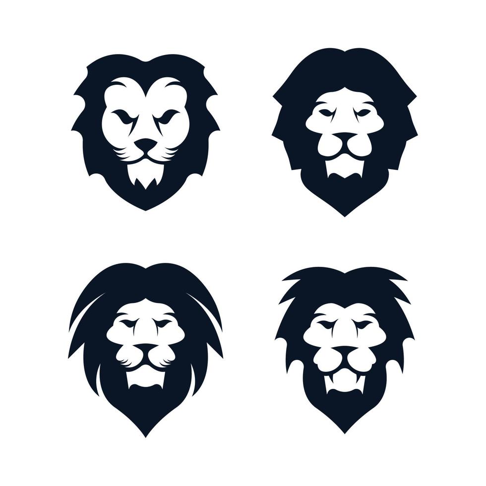 lejonhuvud logotyp bilder illustration vektor