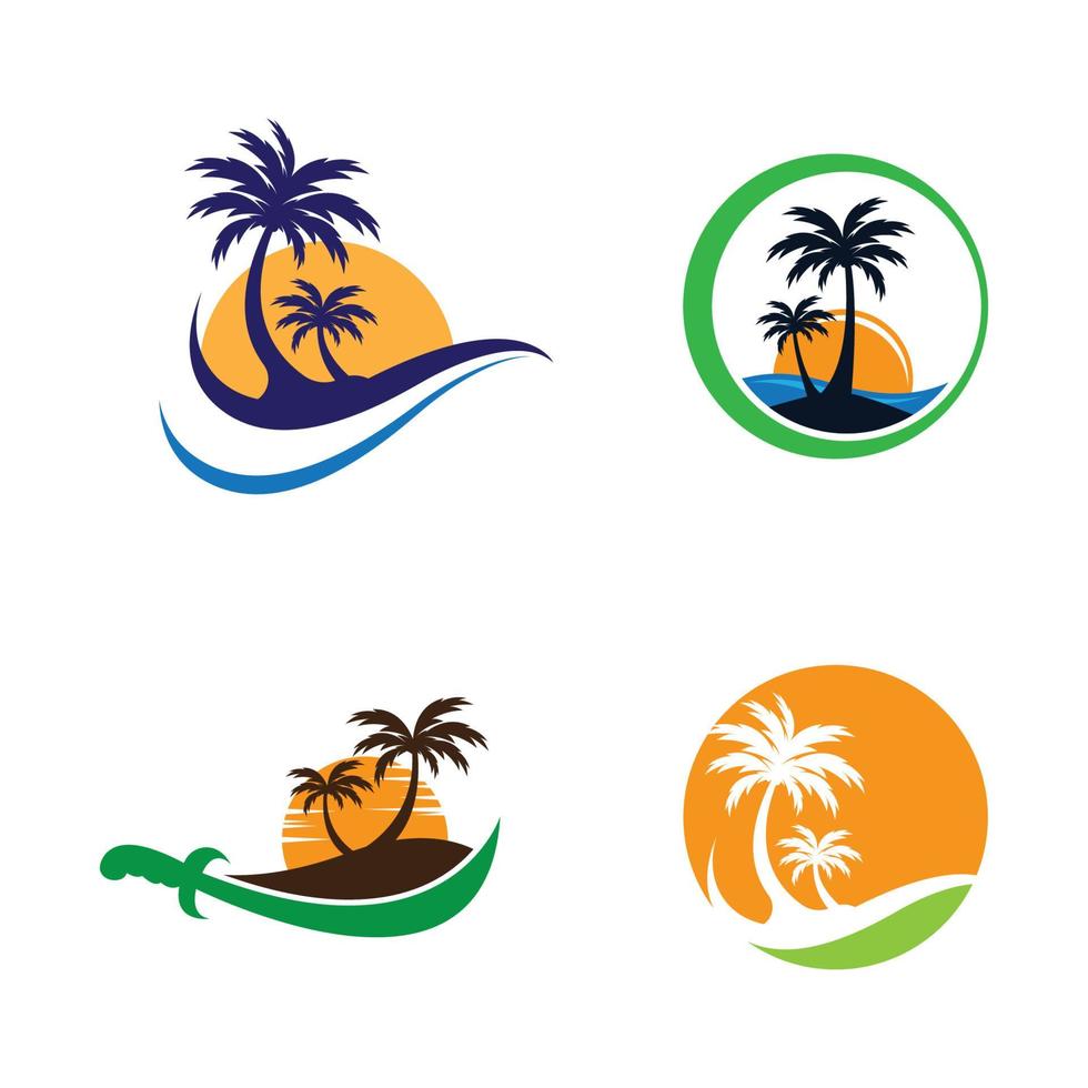 palm sommar logotyp bilder vektor