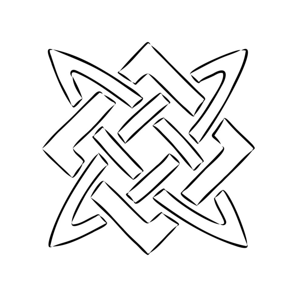 slavic symbol vektor skiss