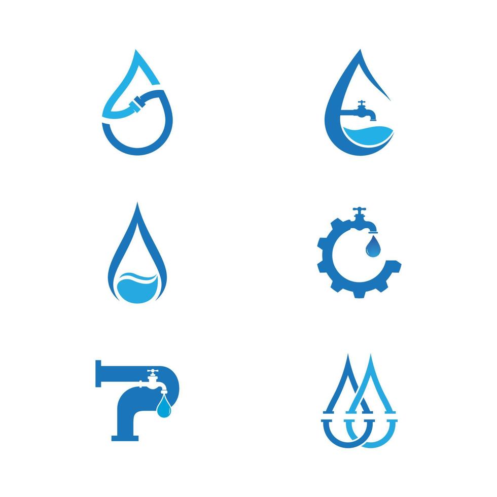Sanitär-Logo-Vektor-Icon-Design-Illustration vektor