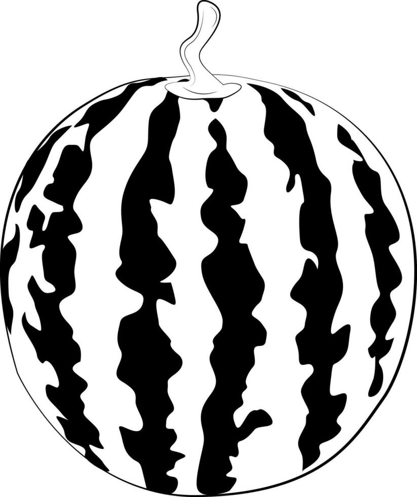 Wassermelone Silhouette. Wassermelone. natürlich, organisch Dessert süss, frisch Beere. natürlich Produkt. gesund Essen und Diät. Design von Gruß Karten, Poster, Flecken, druckt auf Kleidung, Embleme. vektor