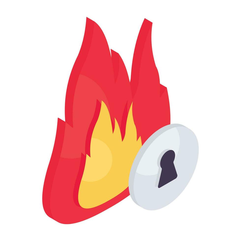 ein Symbol Design von Feuer Sicherheit verfügbar zum herunterladen vektor