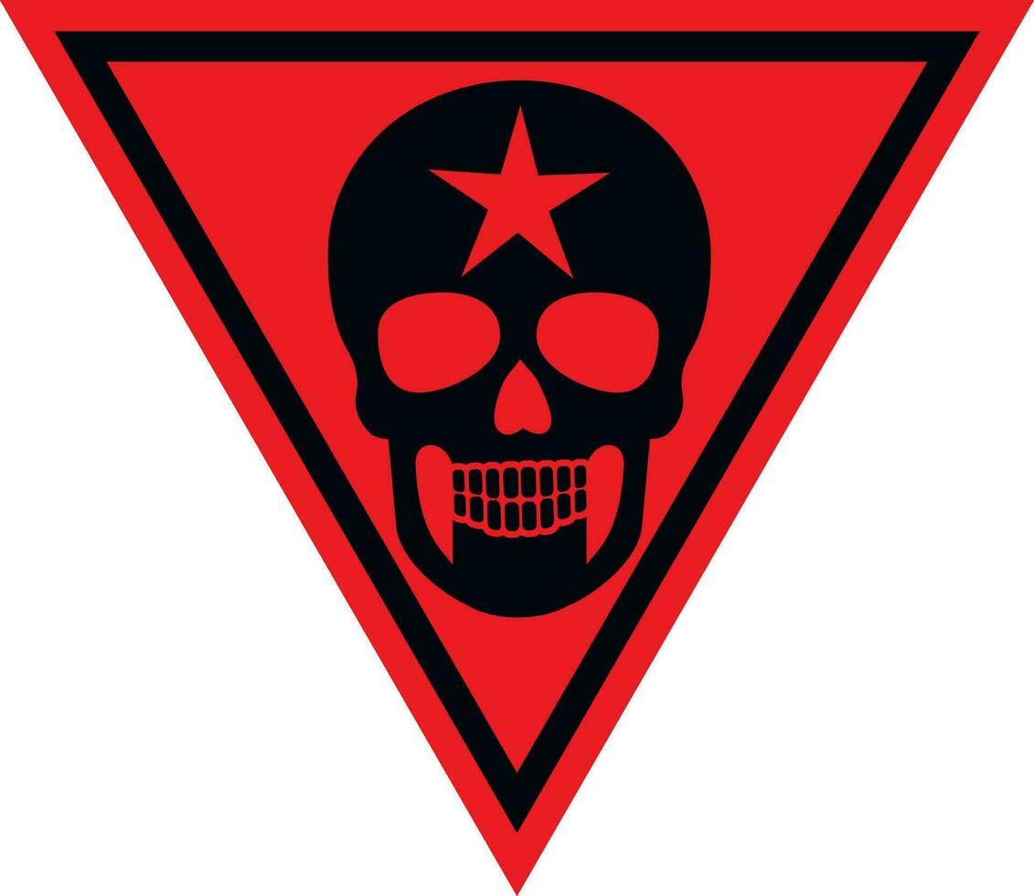 Militär- Zeichen mit Schädel, Chevron, Jahrgang Design t Hemden vektor