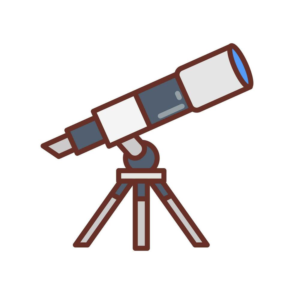Plats teleskop ikon i vektor. illustration vektor