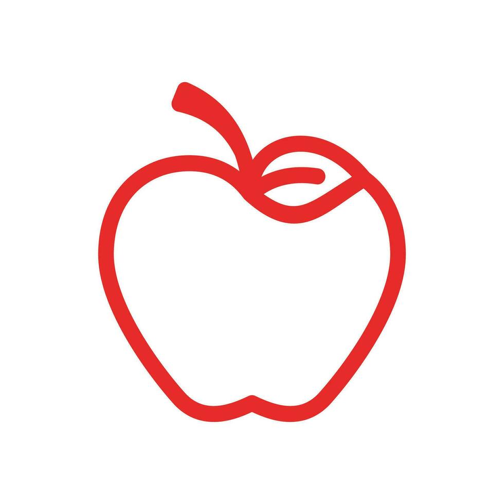 äpple vektor illustration design