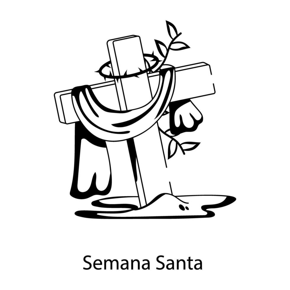 trendig semana santa vektor