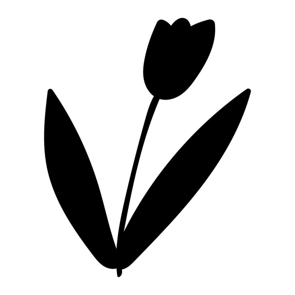 Blumen Garten warm schön Vektor Symbol schwarz