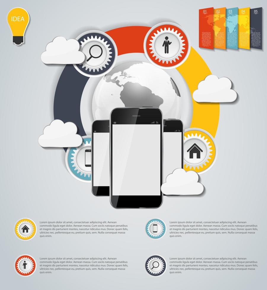 Infografik-Vorlagen für Business-Vektor-Illustration. eps10 vektor