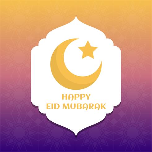 Unik Eid Mubarak Vector