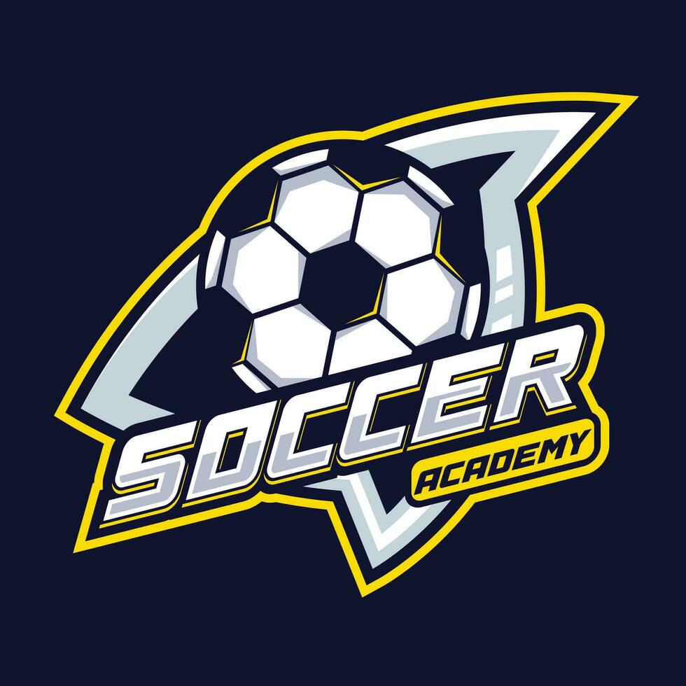 fotboll team maskot logotyp mall design vektor
