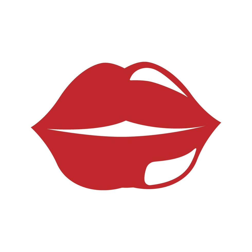 Lippen Vektor Symbol Satz. Kuss Illustration Zeichen Sammlung. Frau Symbol.