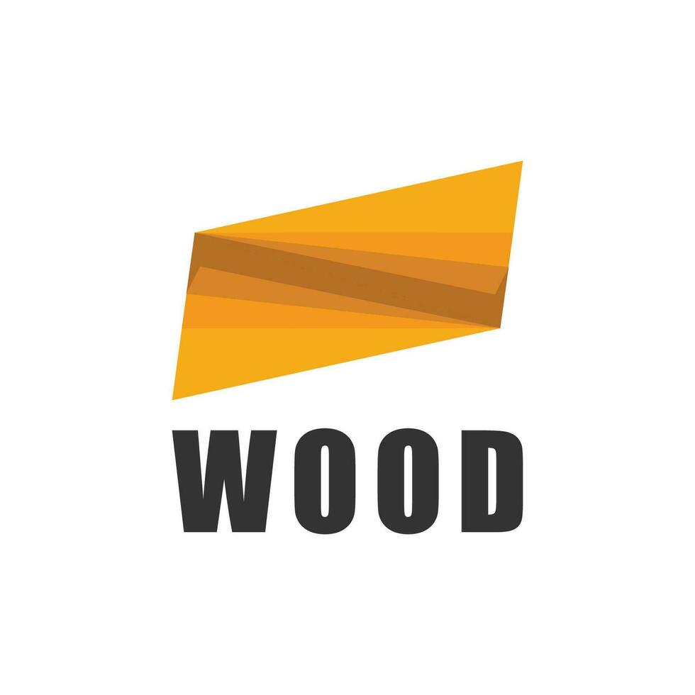Logo-Design aus Holz vektor