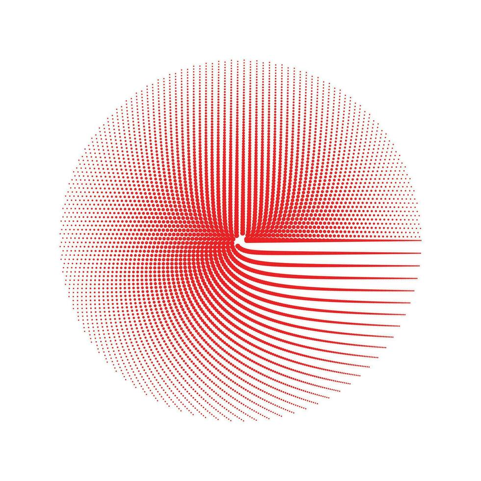 abstrakt halvton cirkel vektor illustration.