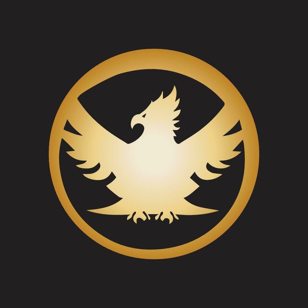 Phönix Vogel Logo Design Symbol Symbol Vektor Illustration. Adler Logo Vorlage.