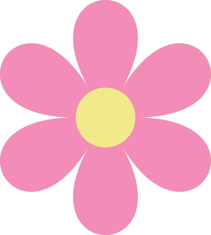 rosa blomma ikon isolerat på vit bakgrund för dekoration . vektor illustration