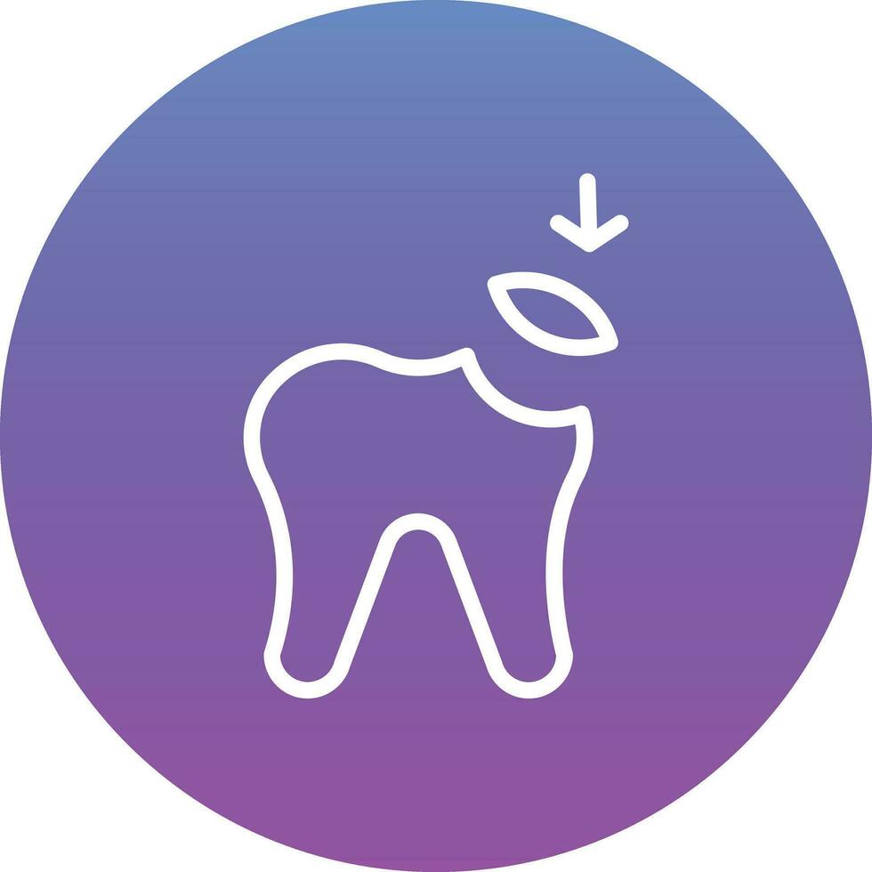 Dental Füllung Vektor Symbol