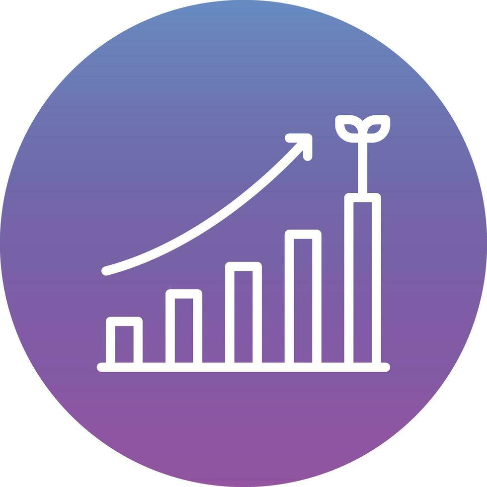 Vektorsymbol für das Unternehmenswachstum vektor