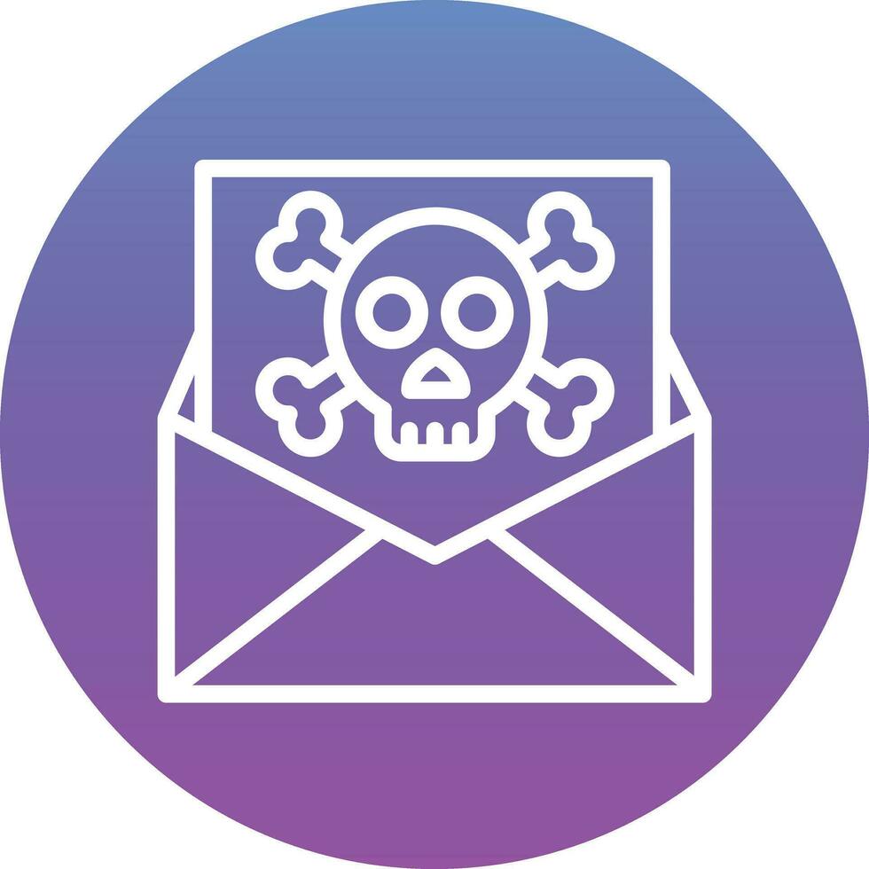 Email gehackt Vektor Symbol
