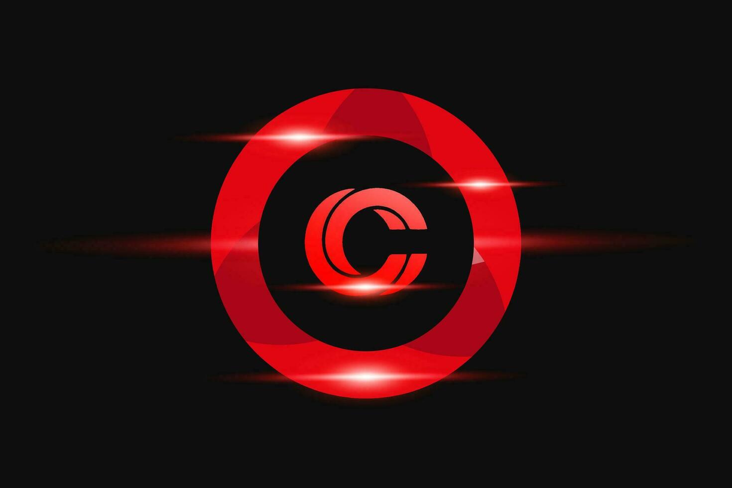 cc rot Logo Design. Vektor Logo Design zum Geschäft.