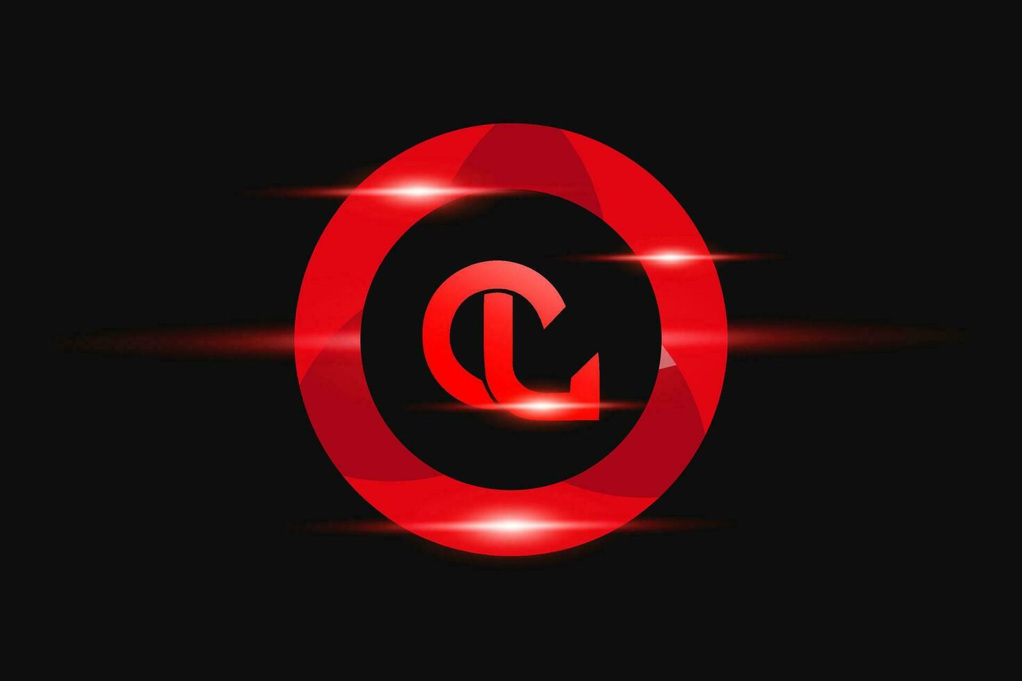 cl rot Logo Design. Vektor Logo Design zum Geschäft.