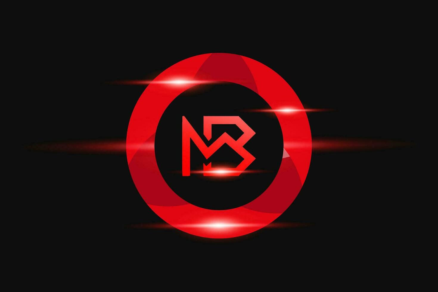 bm rot Logo Design. Vektor Logo Design zum Geschäft.