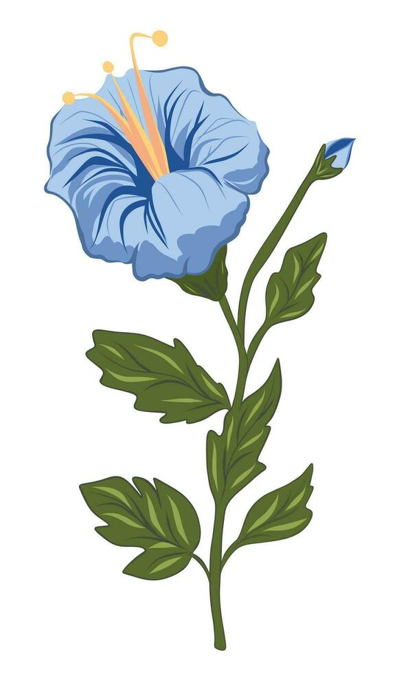 vektor blå lila lilja vektor pion blomma vektor
