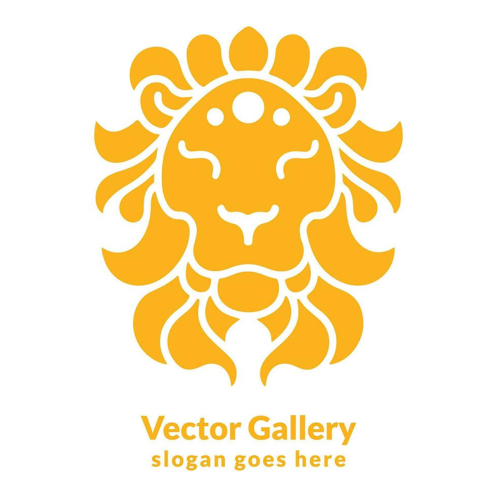 fri vektor platt kinesisk ny år lejon dansa illustration och lejon ansikte logotyp