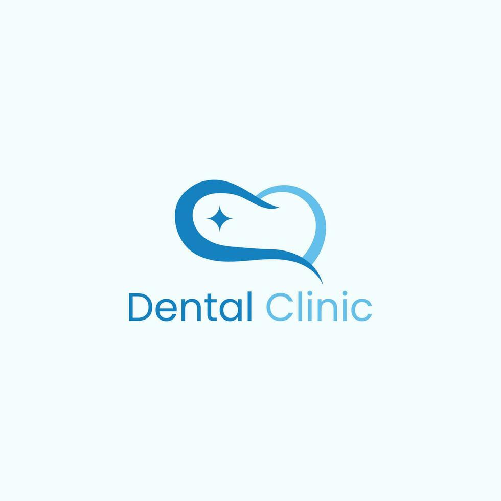 dental vektor kärlek logotyp. leende dental vektor illustration.