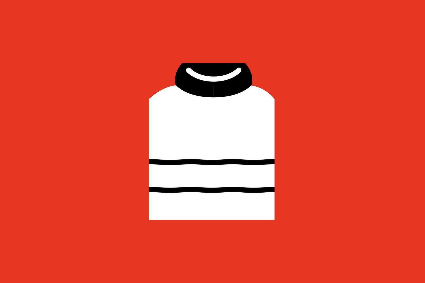 Vektor Illustration von ein schwarz und Weiß Sweatshirt